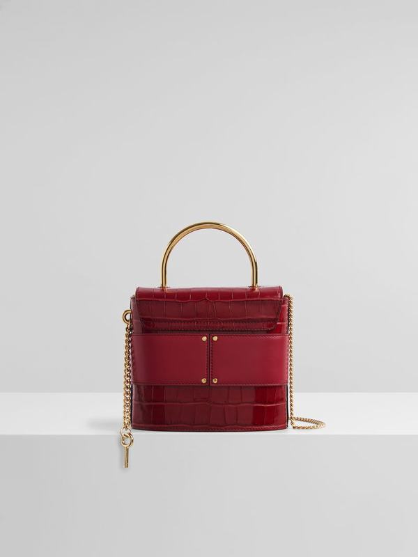 Chloé Bolsos Mujer Aby Lock Rojas Cuero FTLN94137